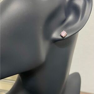 Pink Round Earrings / Aretes Rosado Redondos